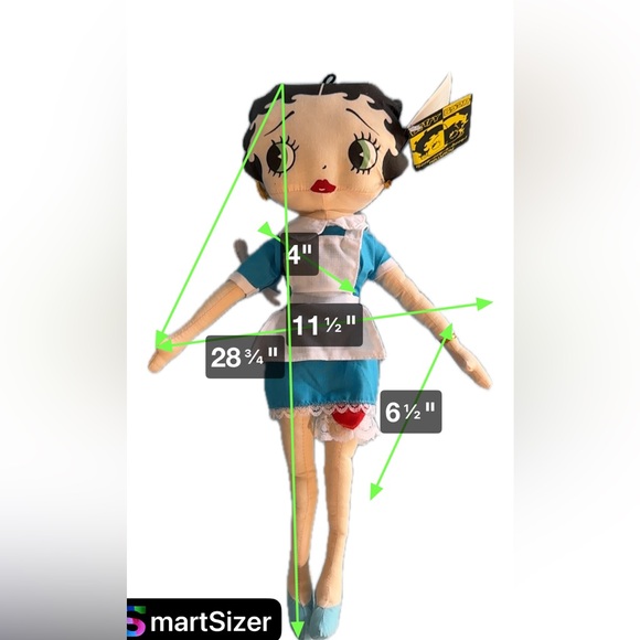 New Betty Boop Vintage KellyToy Classic Waitress Doll - Picture 3 of 11